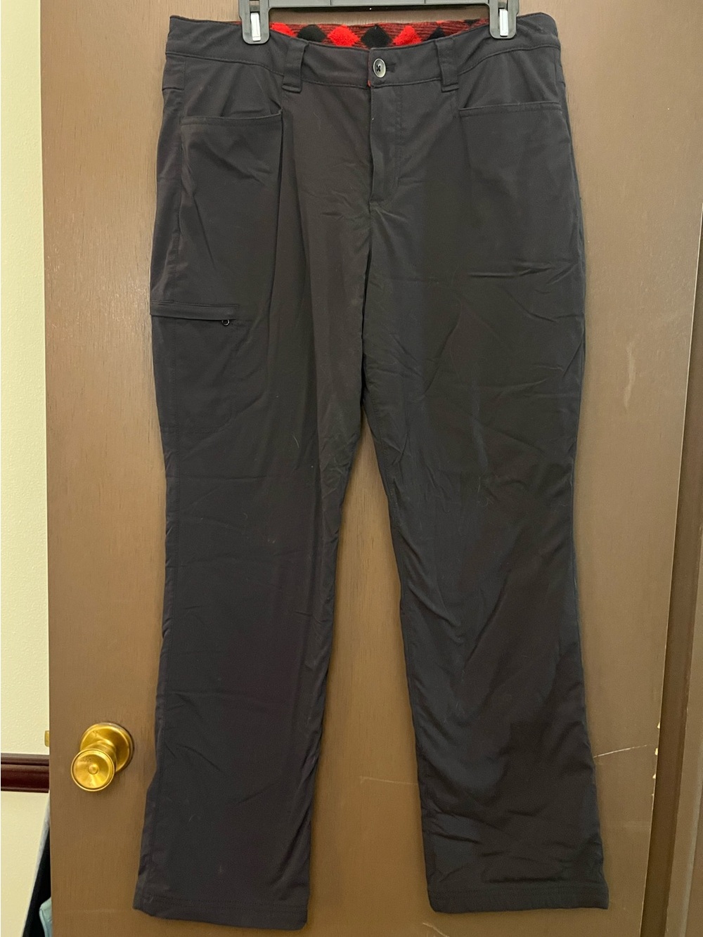 Eddie Bauer Women’s Fleece Lined Hiking Black Pants Size 12